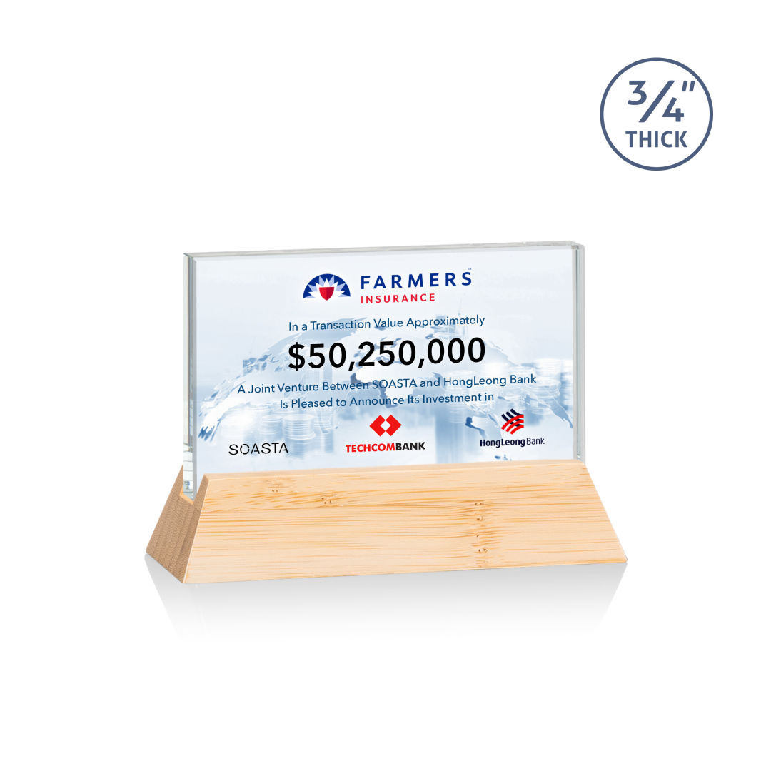 Walkerton VividPrint™ Award - Starfire/Bamboo (Horiz) 5