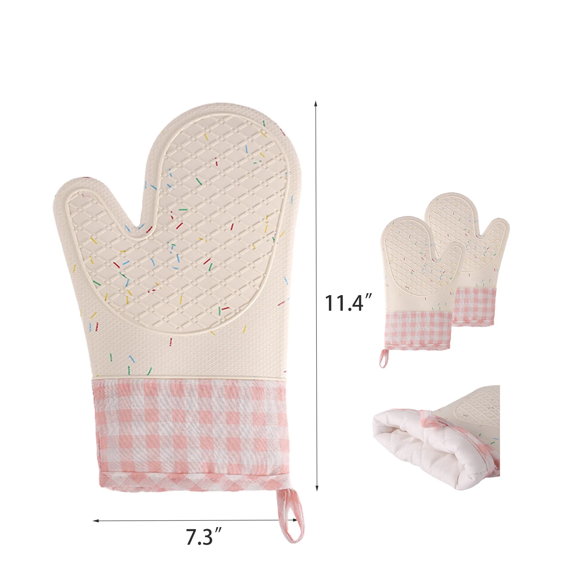 Colorful Sprinkle Silicone Oven Mitt 6