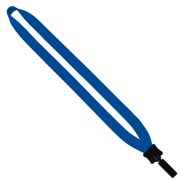 3/4" Cotton Lanyard with Plastic Clamshell & Bulldog Clip 4