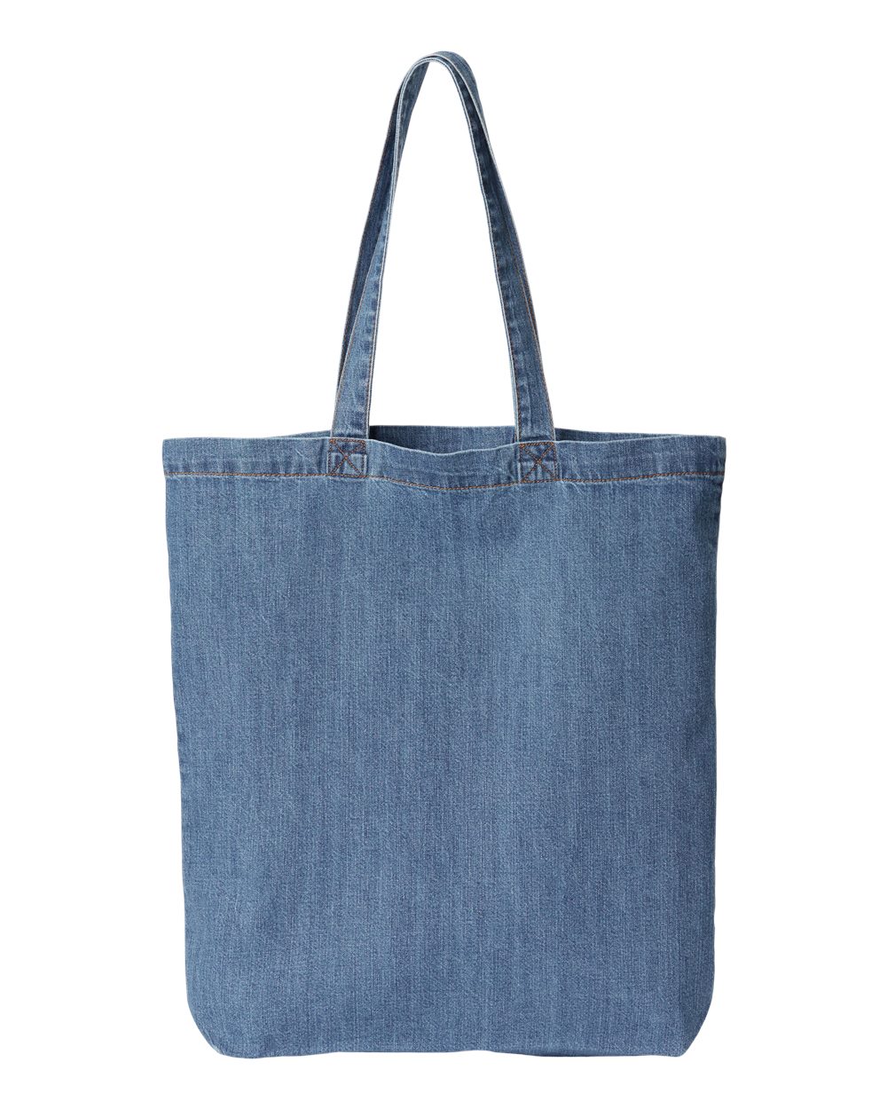 Cotton Denim Gusseted Tote Bag - 7761A, custom tote bag with logo imprint 2