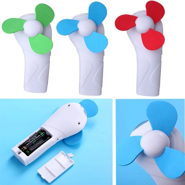 Mini Hand Held Portable Fan With LED Torch 2