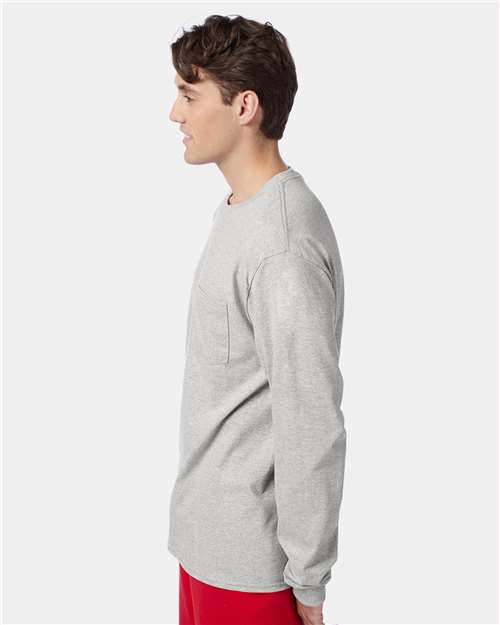 Unisex Authentic Long Sleeve Pocket T-Shirt - 5596 56