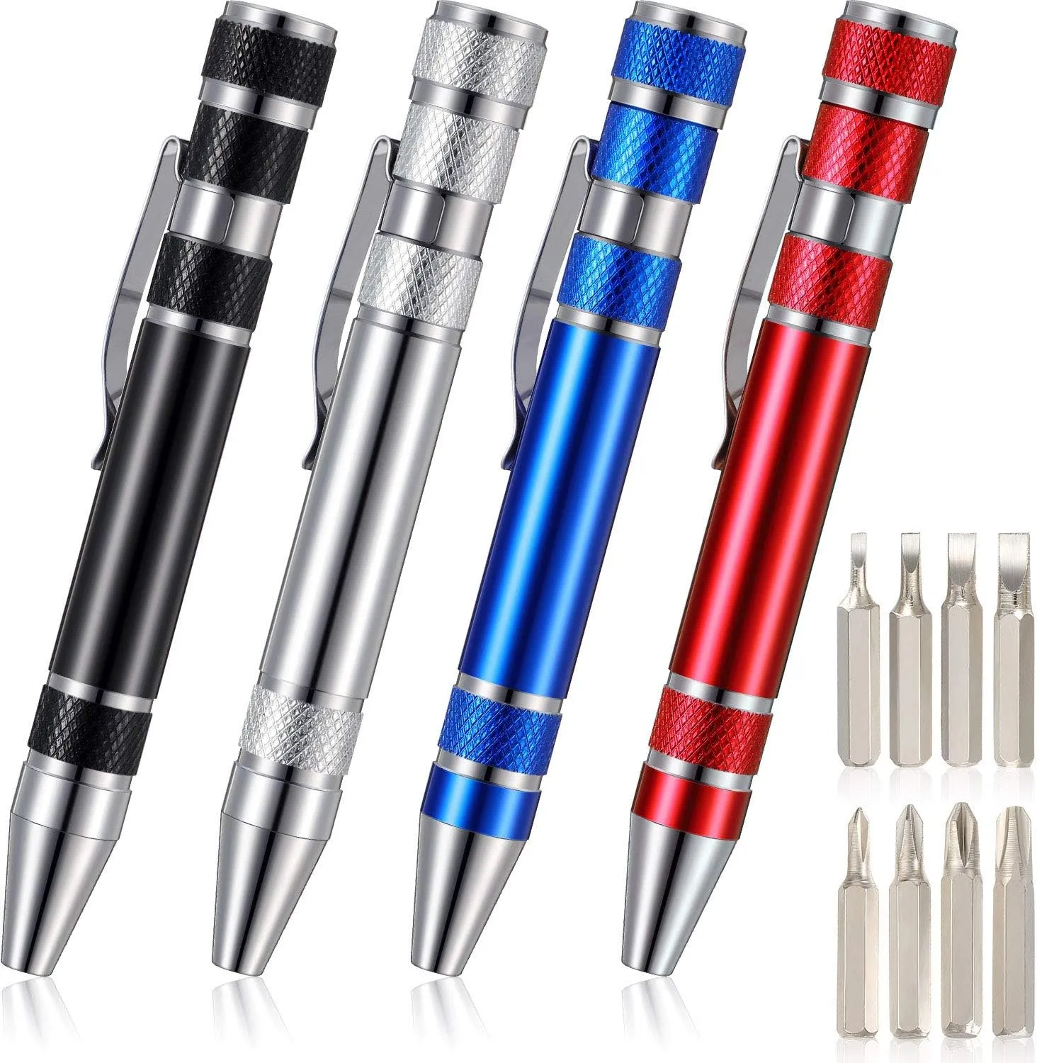 8 in 1 Aluminum Pen-Style Tool Kit 2