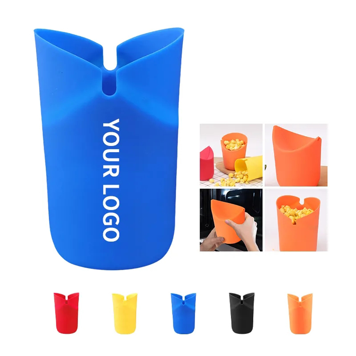Collapsible Silicone Snack Bowl for Parties 5