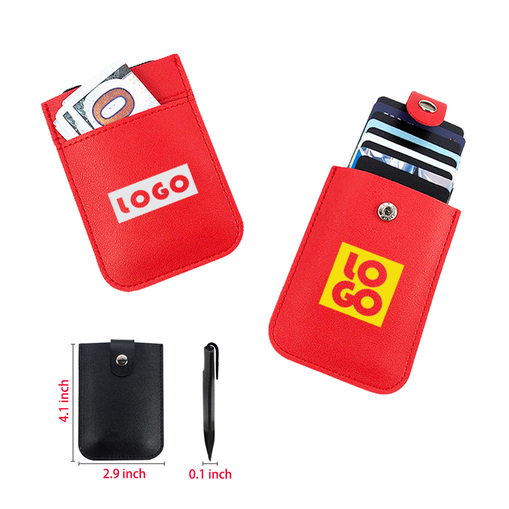 Slim PU Layered Pull-Tab Card Wallet 2