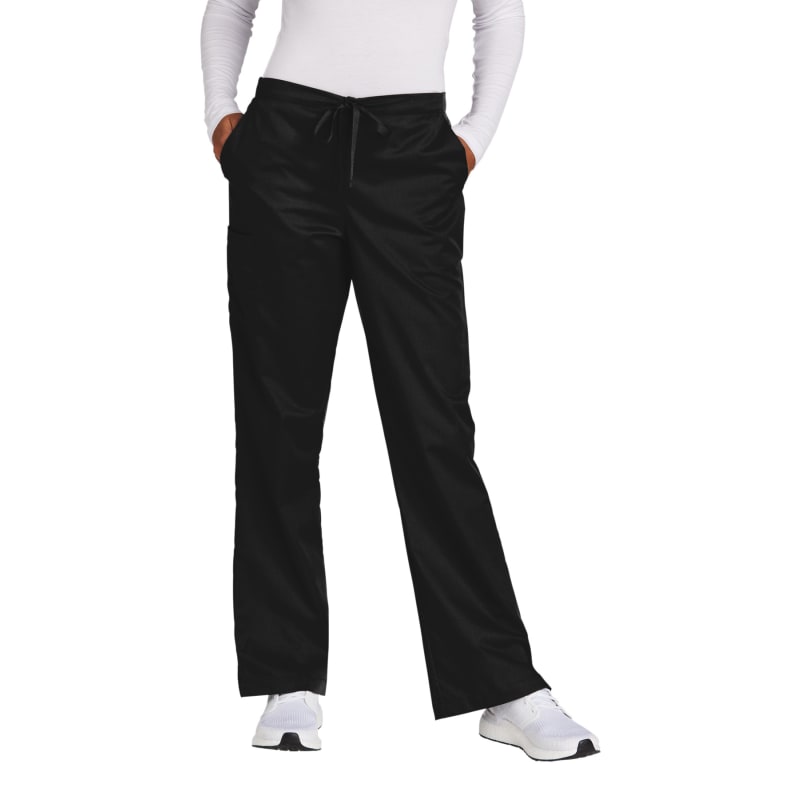 WonderWink Women's Petite WorkFlex Flare Leg Cargo Pant 1