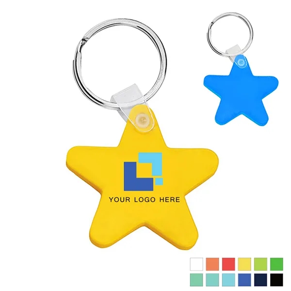 Custom Star Soft Keychain 1