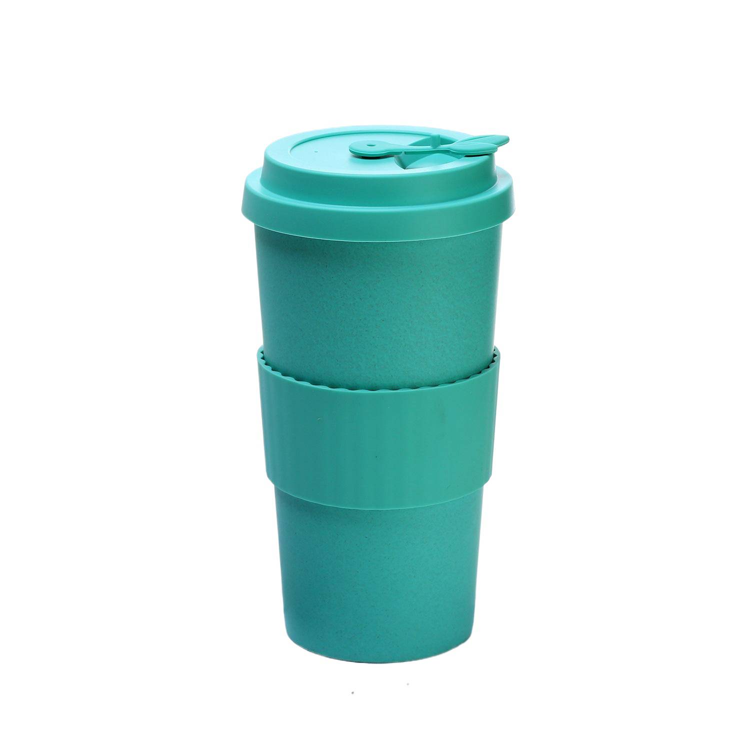 17oz Leak Proof Silicone Coffee Cup w/ Lid 6