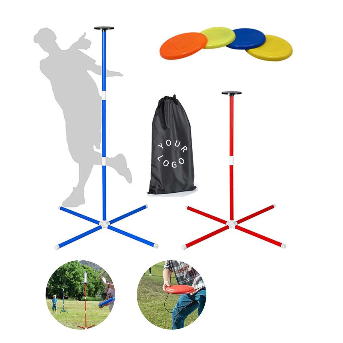 Portable Disc Game Set with Iron and Plastic 4