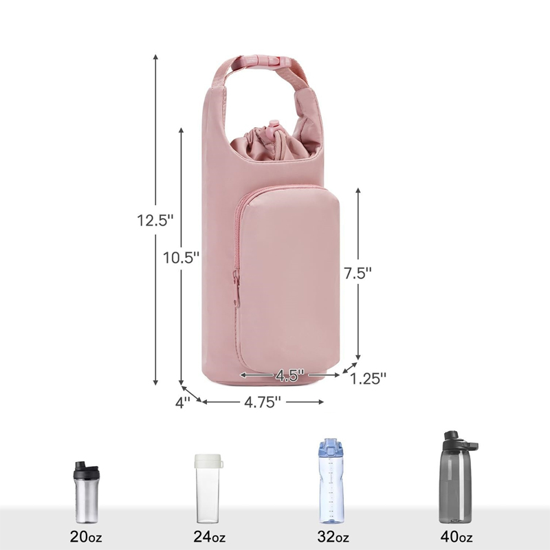 Outdoor Sports Water Bottle Bag With Mobile phone Pouch 5