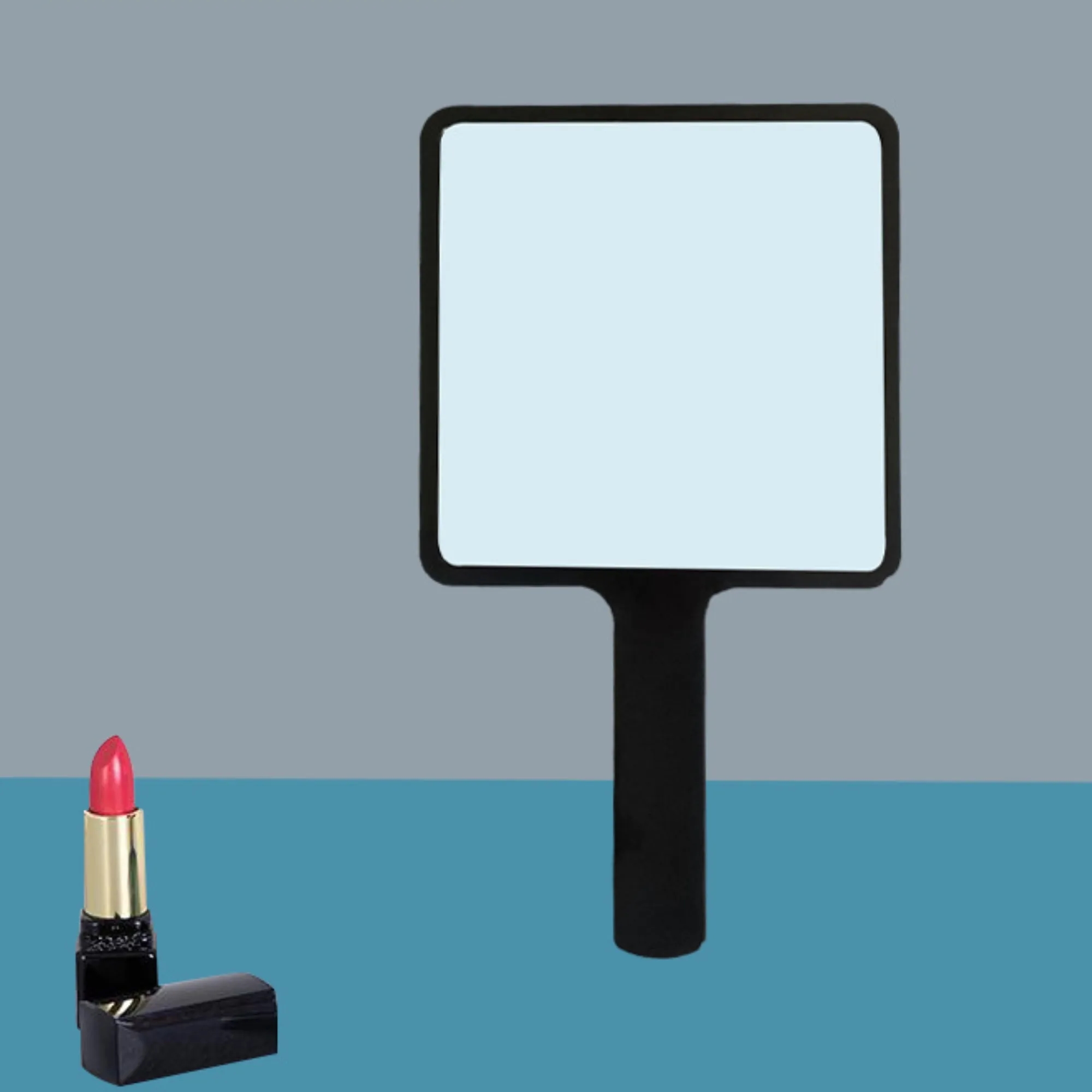 Portable Mini Makeup Mirror With Handled 6
