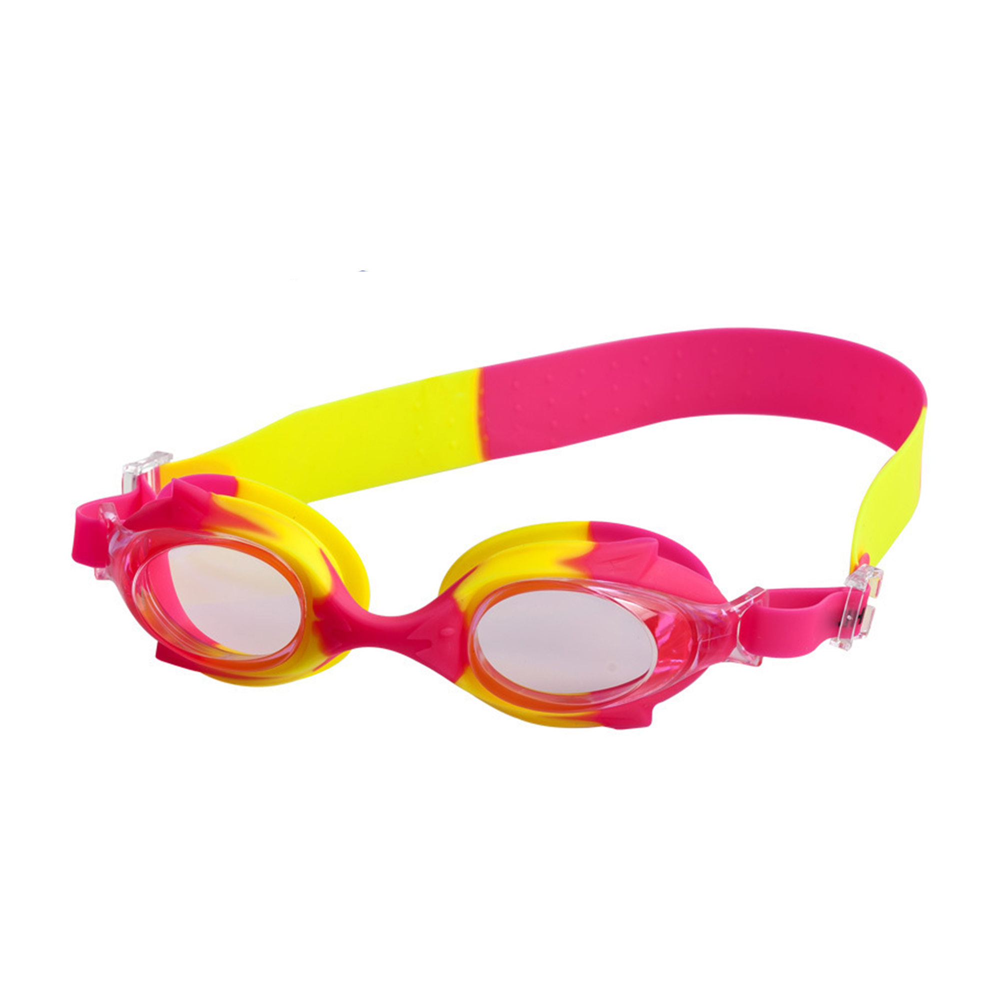 Youth Silicone Swim Goggle With Case Anti Glare 4" 8