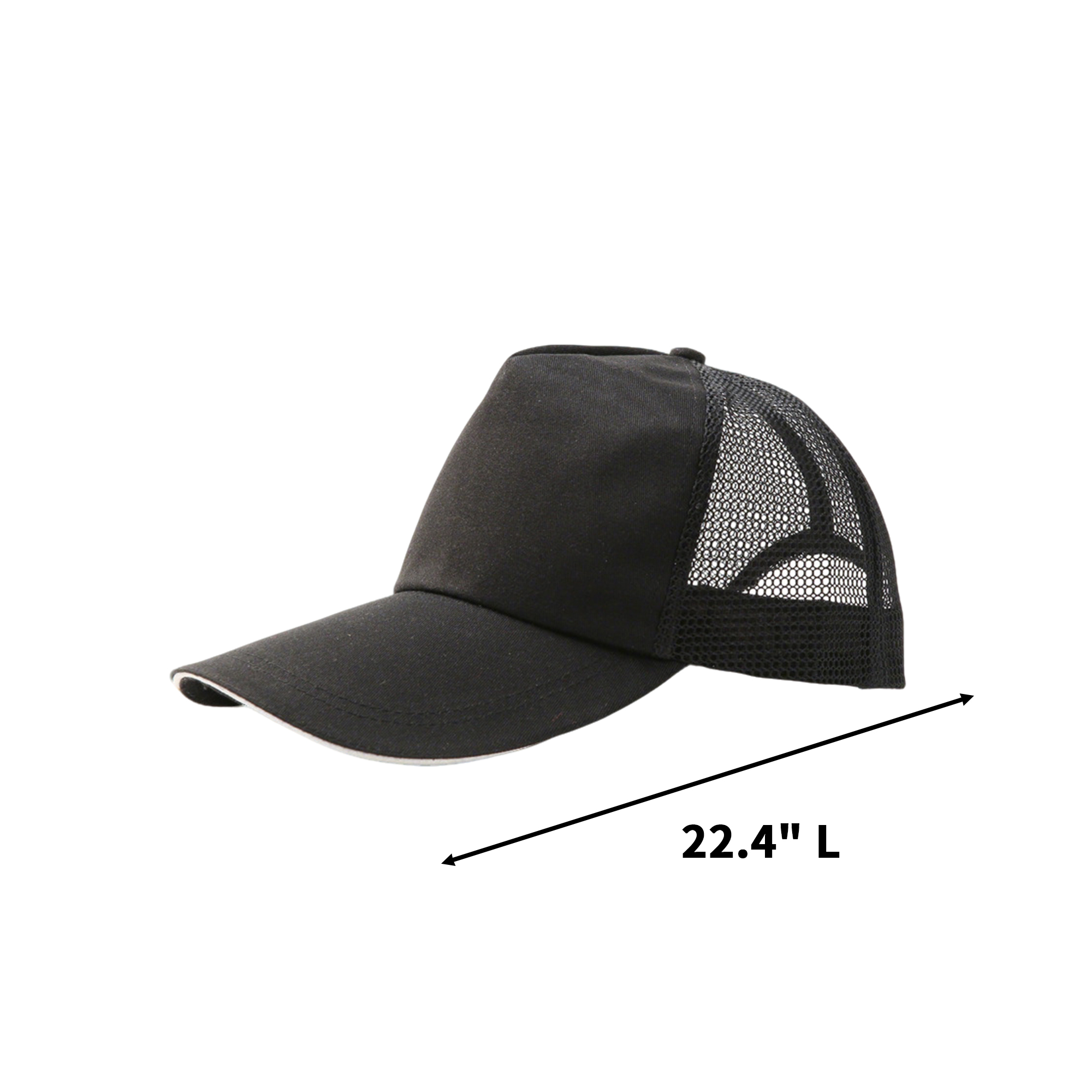 Five Panel Foam Trucker Cap Adjustable 22 To 24.4" Circumference 11
