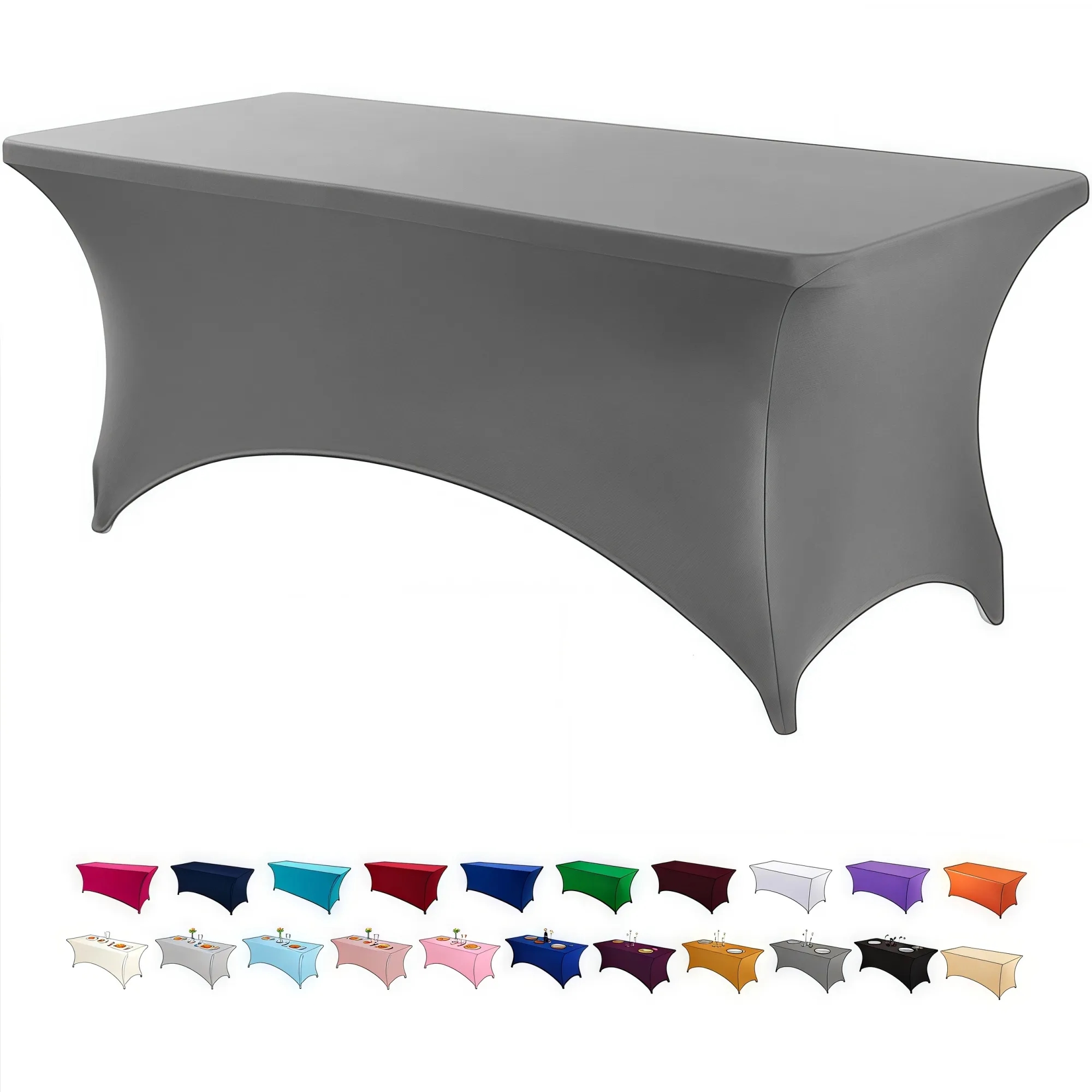 6FT Elastic Fitted Tablecloth 20