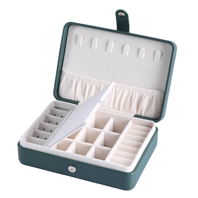 Portable Travel Jewelry Organizer Box with Mirror / Hook 8