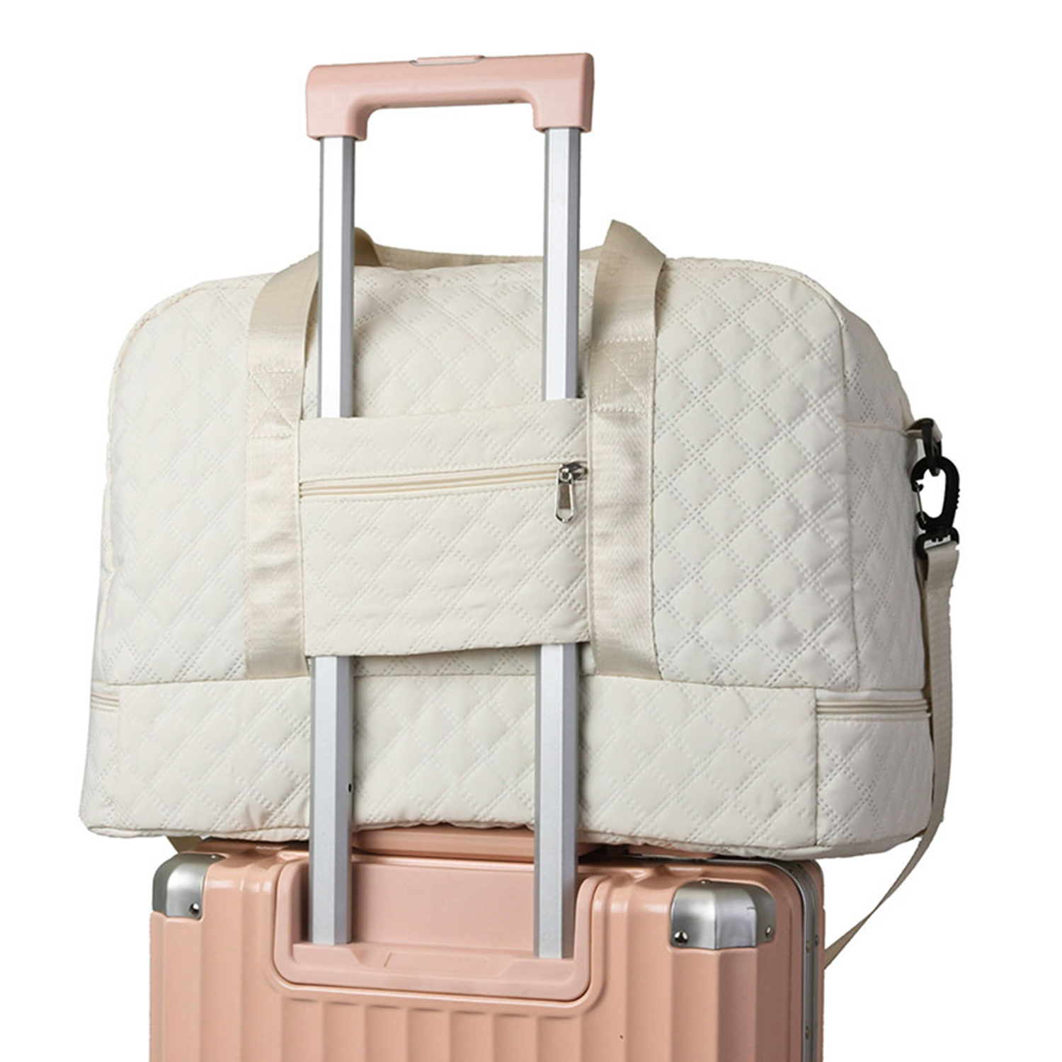 Large Capacity Argyle Travel Duffle Bag 4