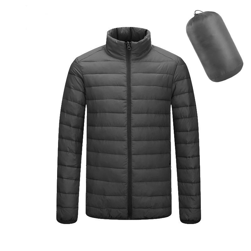 Men's Lightweight Water-Resistant Packable Hooded Puffer Jacket 15