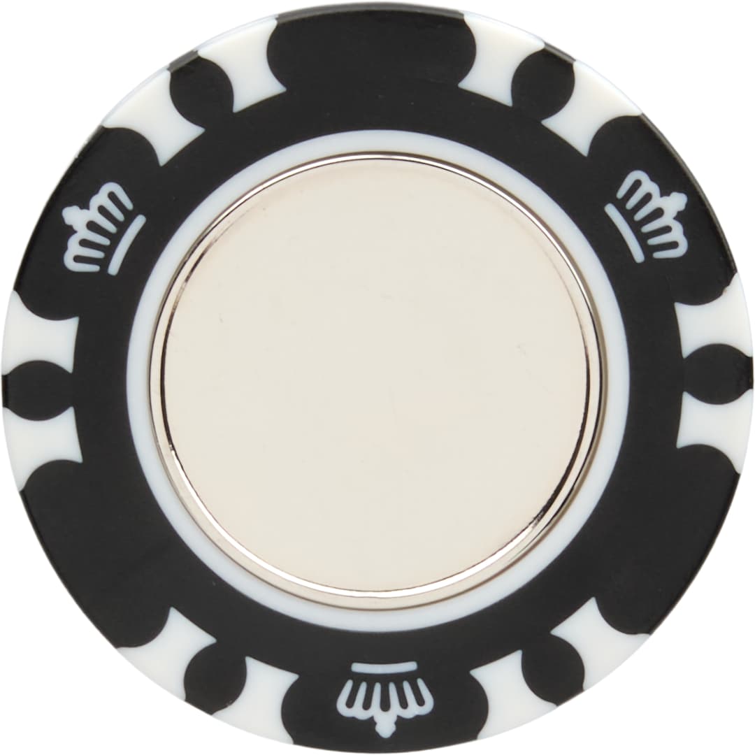 Recycled Poker Chip w/ Metal Ballmarker 46