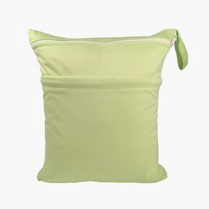 Wet Dry Bags with Two Zippered Pockets for Baby Diapers 13