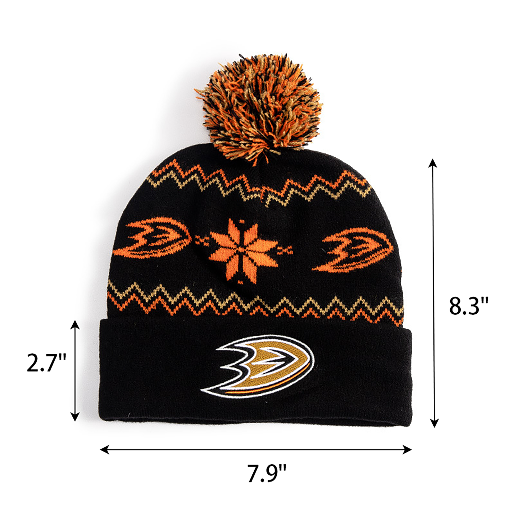 Patterned Knit Acrylic Beanie 3