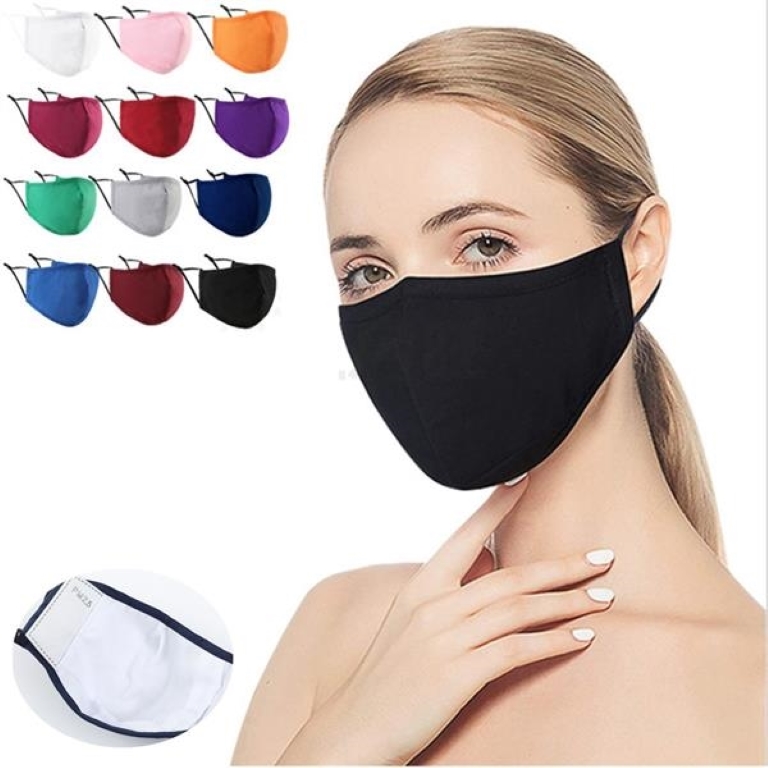 Washable and Reusable Cotton mask with nose clip/ Ear Loop 1