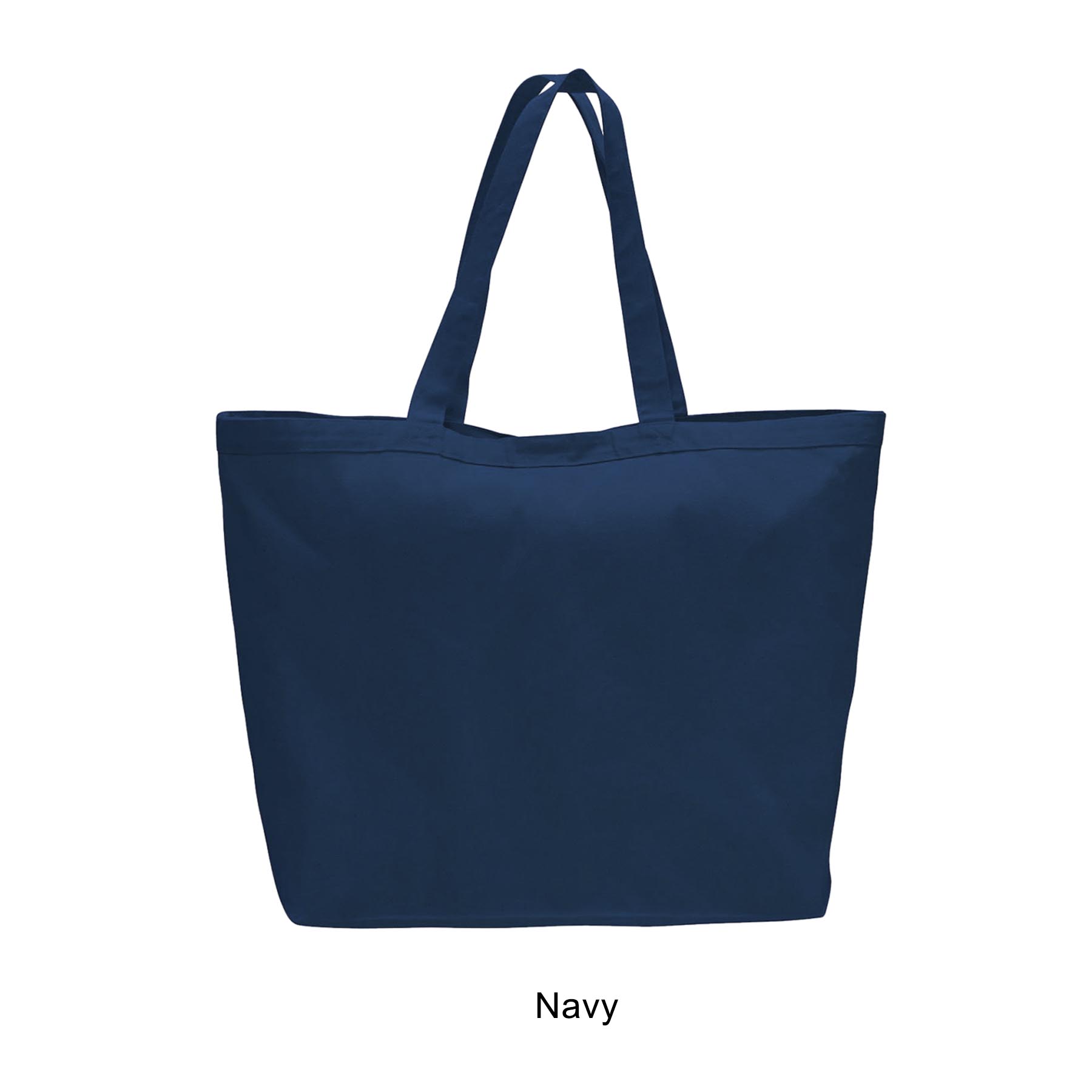 12 oz. 23"w Large Heavy Canvas Velcro Closure Tote Bag 11