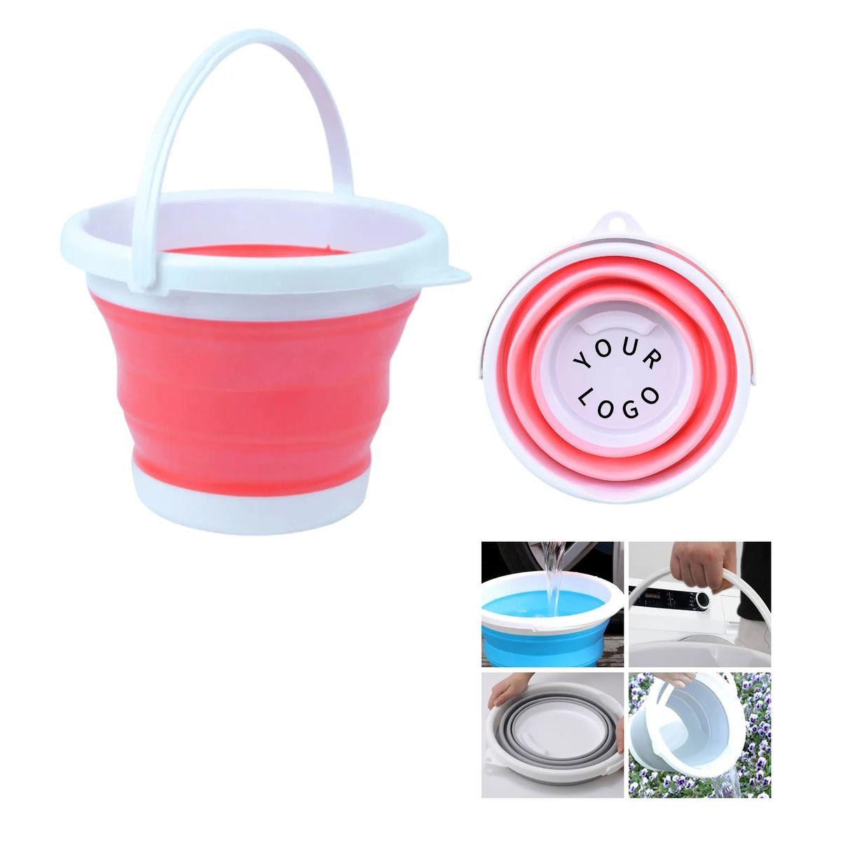 Compact 3L Silicone Folding Bucket for Travel 5