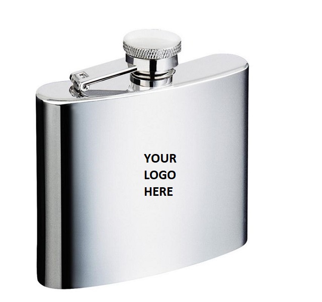 Portable Stainless Steel Square Hip Flask 6 oz 5