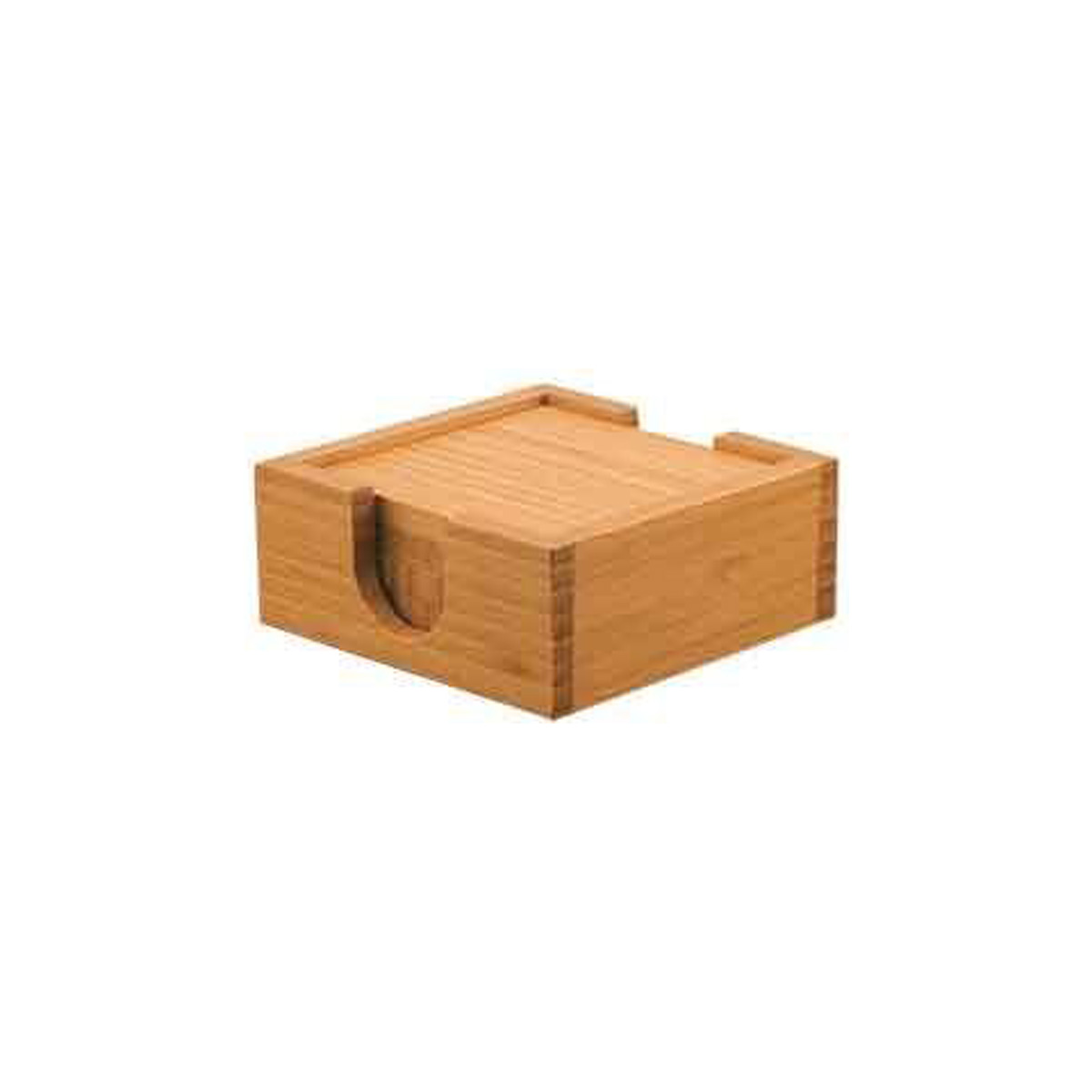 4" x 4" Bamboo 4-Coaster Set 3