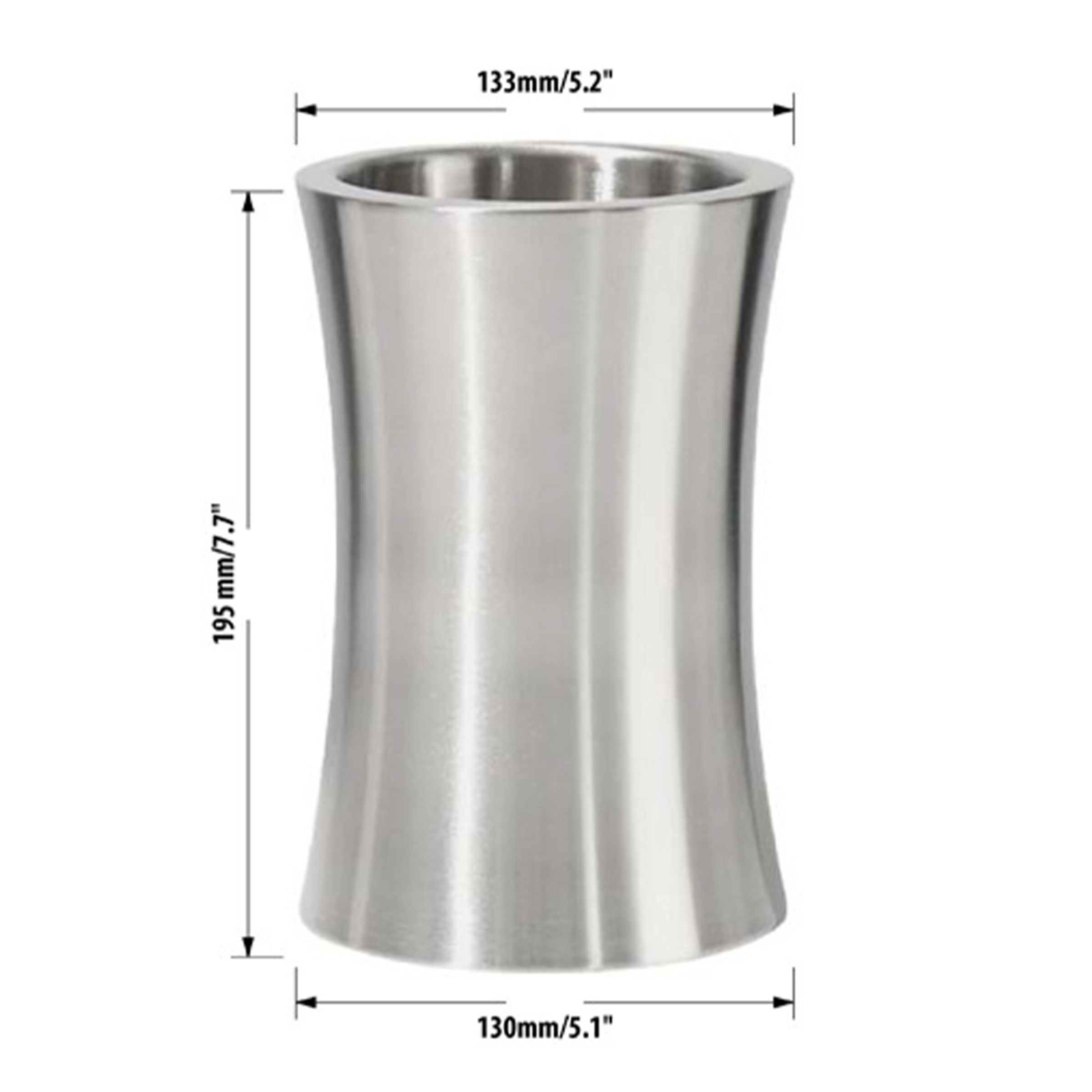 Stainless Steel Double-Layer Ice Bucket 6