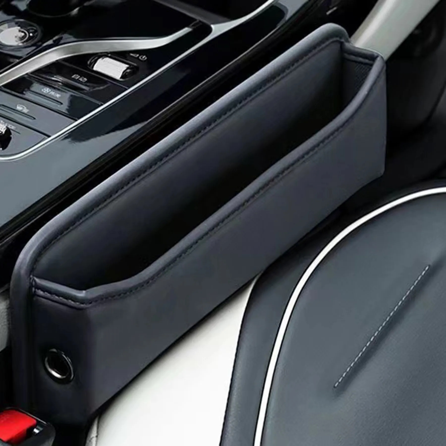 Car Seat Gap Filler Leather Organizer 2