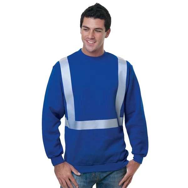 Hi-Vis Crewneck Sweatshirt, custom hoodie or sweatshirt with logo imprint 7
