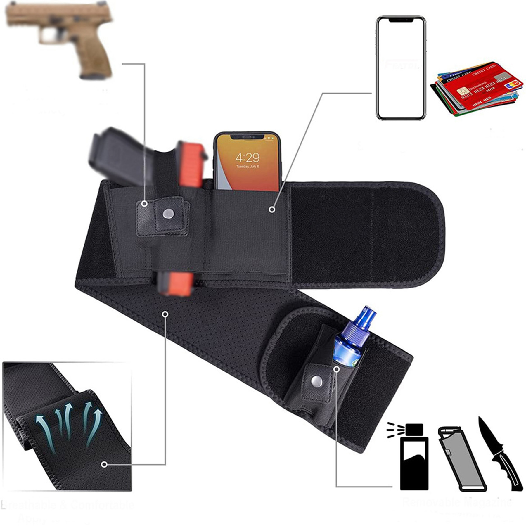 Band Holster Concealed Carry -Gun 2