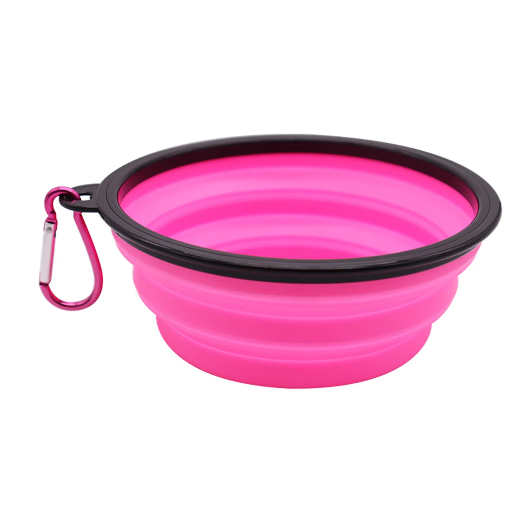 Collapsible Pet Dog Bowls with Carabiner 3