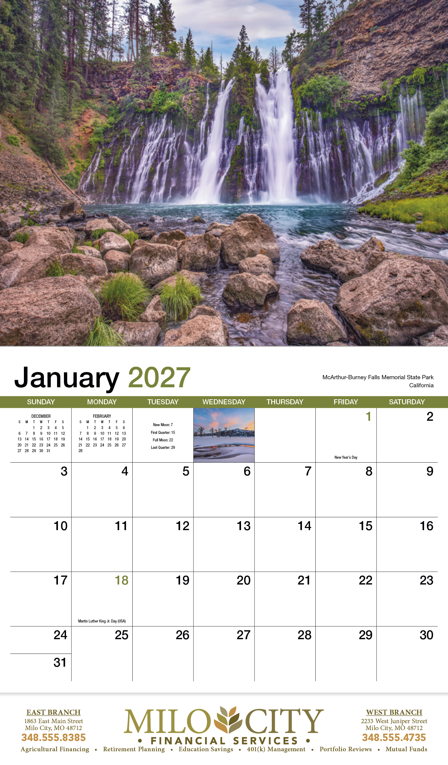 HotLine® Products Scenic America® Appointment Calendar - Stapled 15