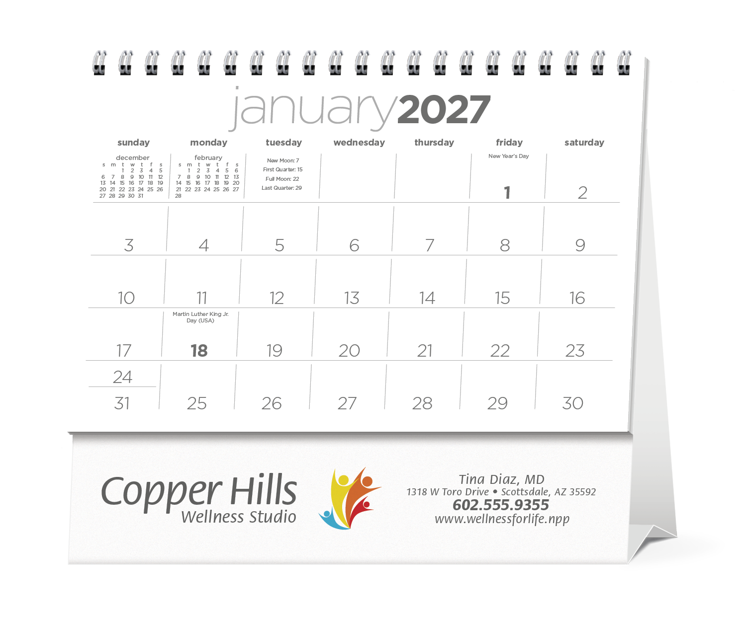 Triumph® Calendars Simplicity Large Desk Calendar 67
