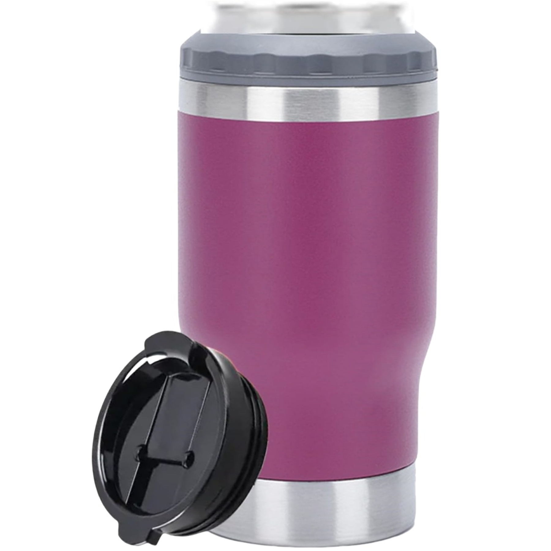 4 in 1 Stainless Steel Can Cooler, custom koozie with logo imprint 6