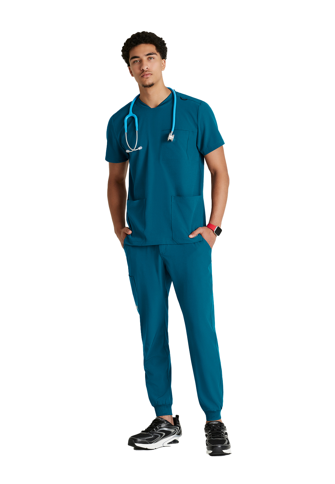Skechers - Men's Three-Pocket Round Neck Thesis Scrub Top 3