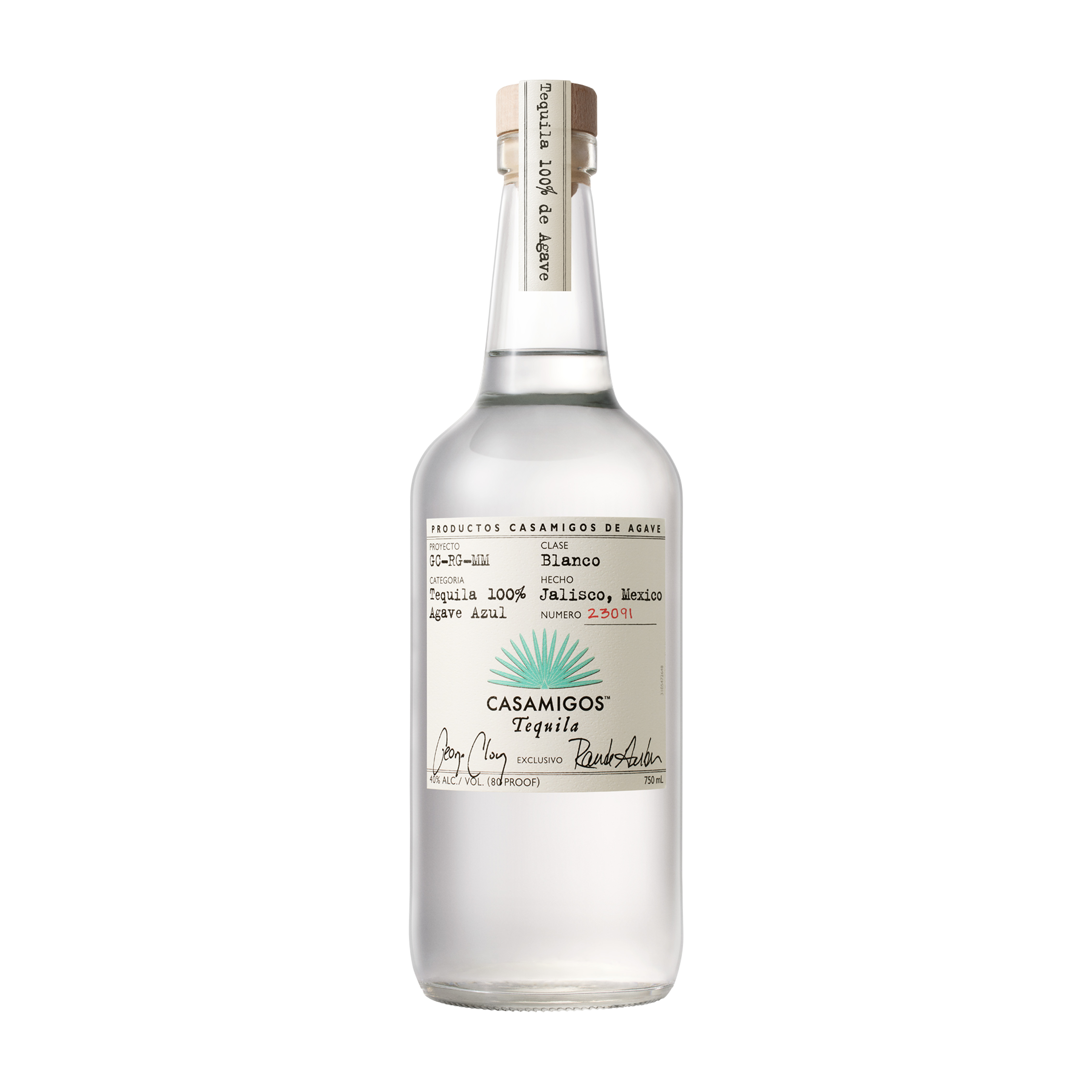 Etched Casamigos Blanco Tequila Liquor Bottle 1