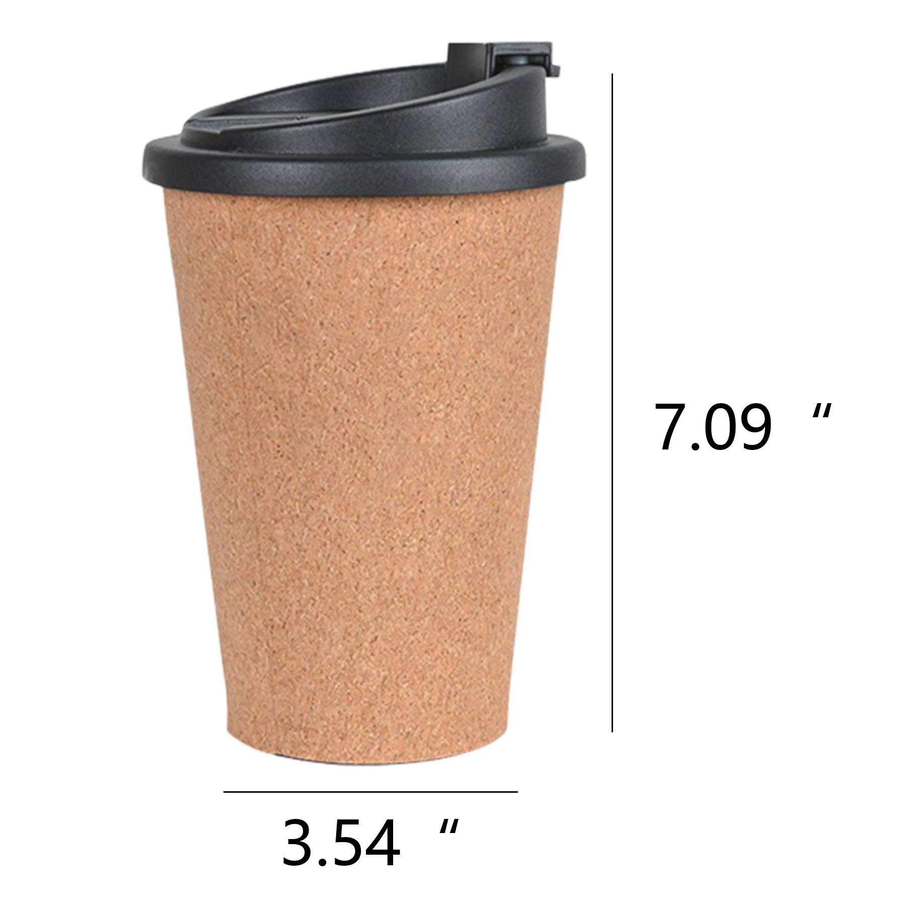 18Oz Cork Coffee Mug With Lid 3
