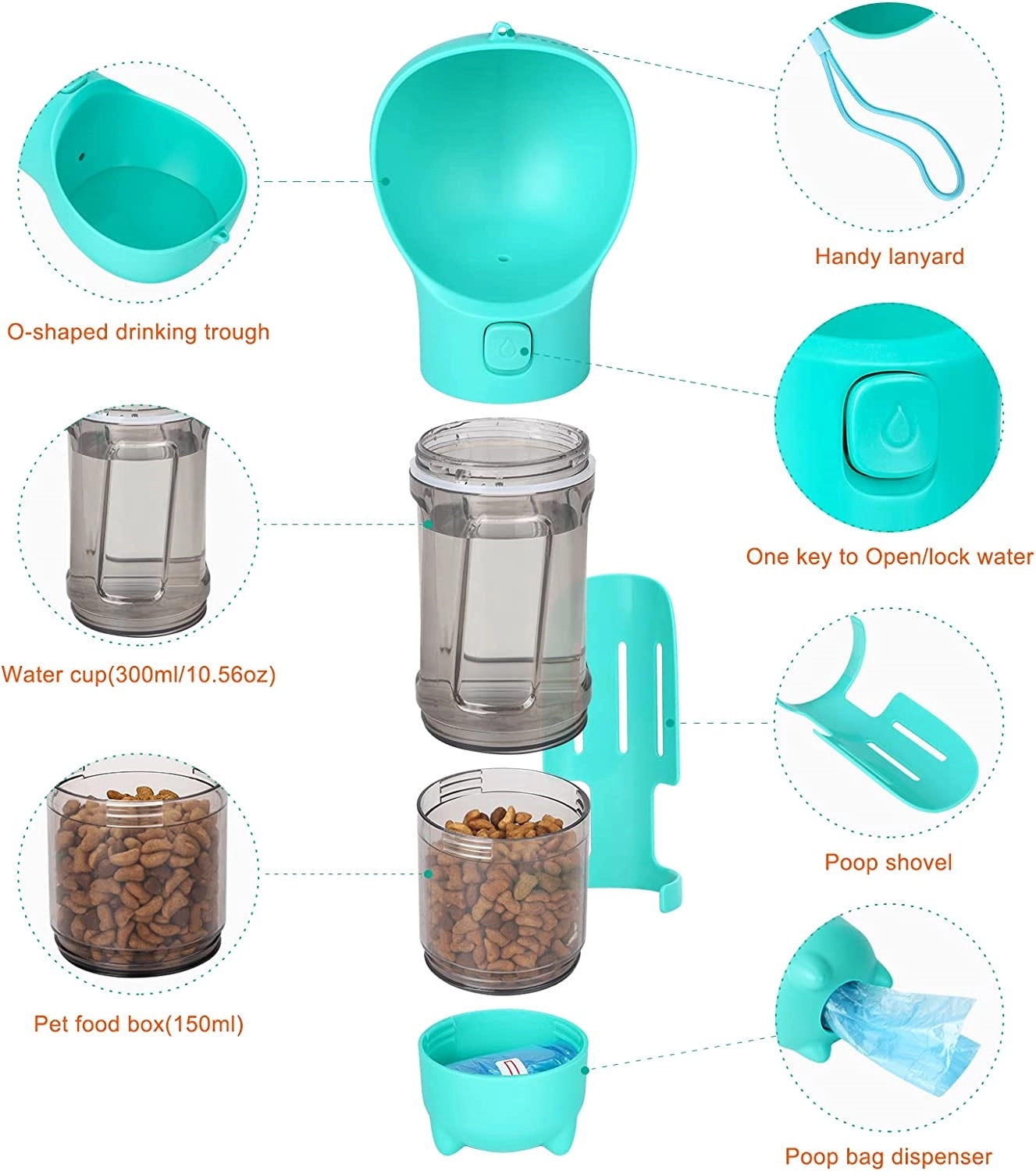 4 In 1 Dog Water Bottle 3