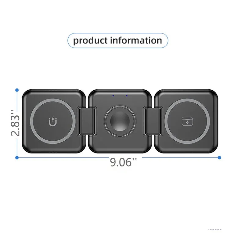 Magnetic 3-in-1 wireless fast charging 1