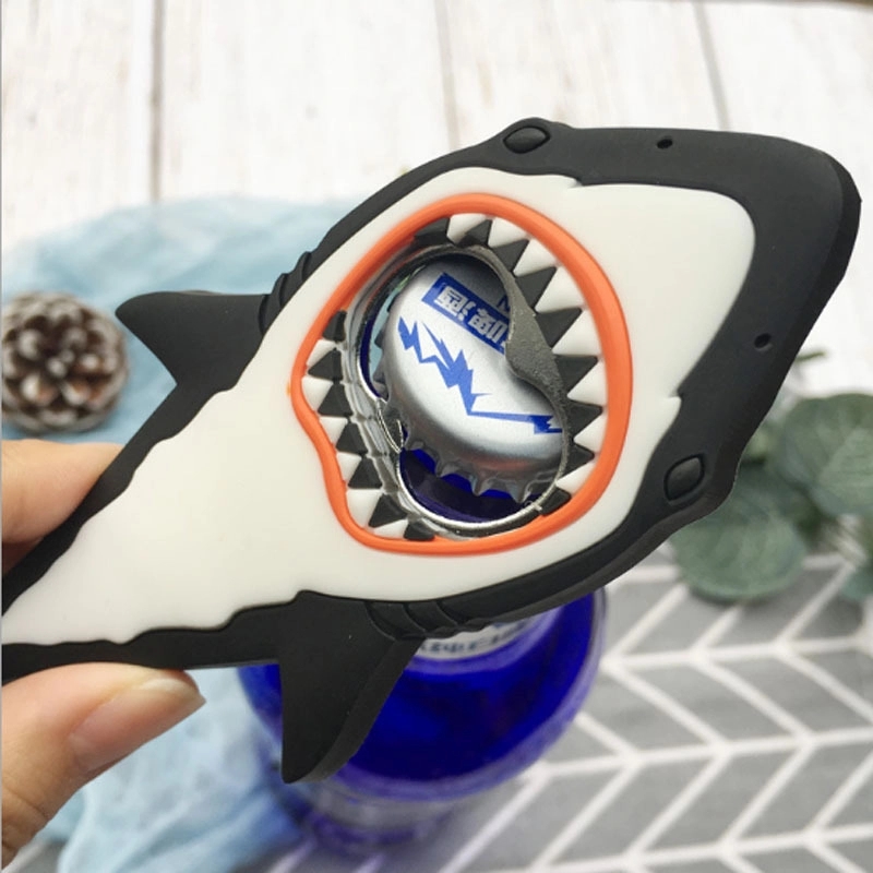 Refrigerator Magnet Silicone Metal Bottle Opener 5