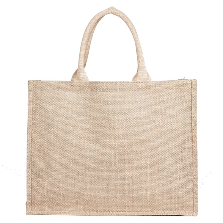 Jute Bag Natural, custom tote bag with logo imprint 5