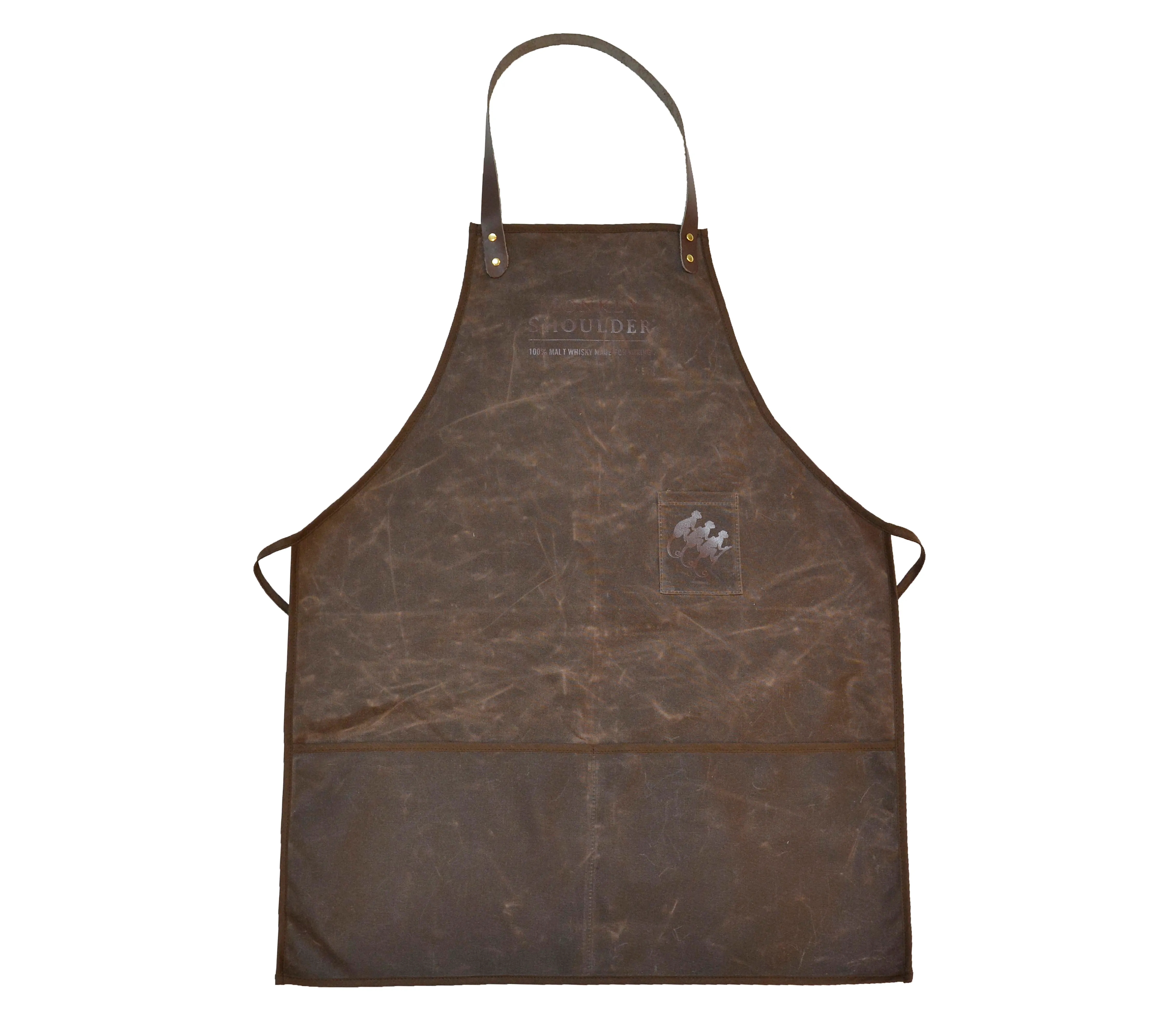 Leather Screen Printed Apron 2