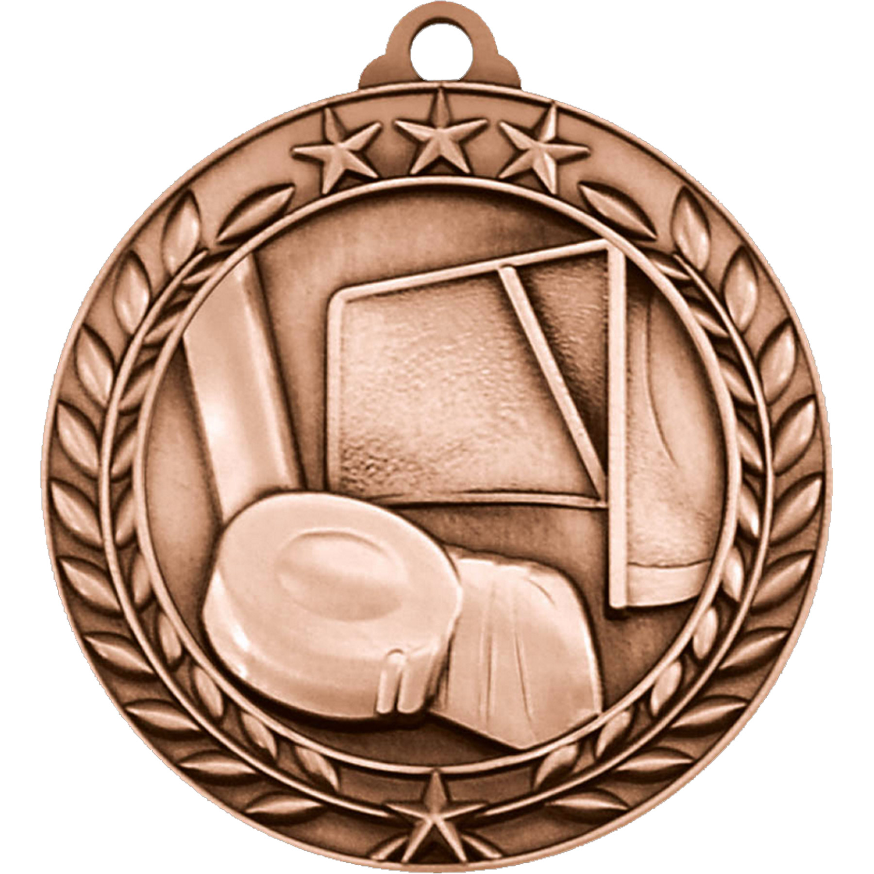 Stock Small Academic & Sports Laurel Medals: Hockey 3