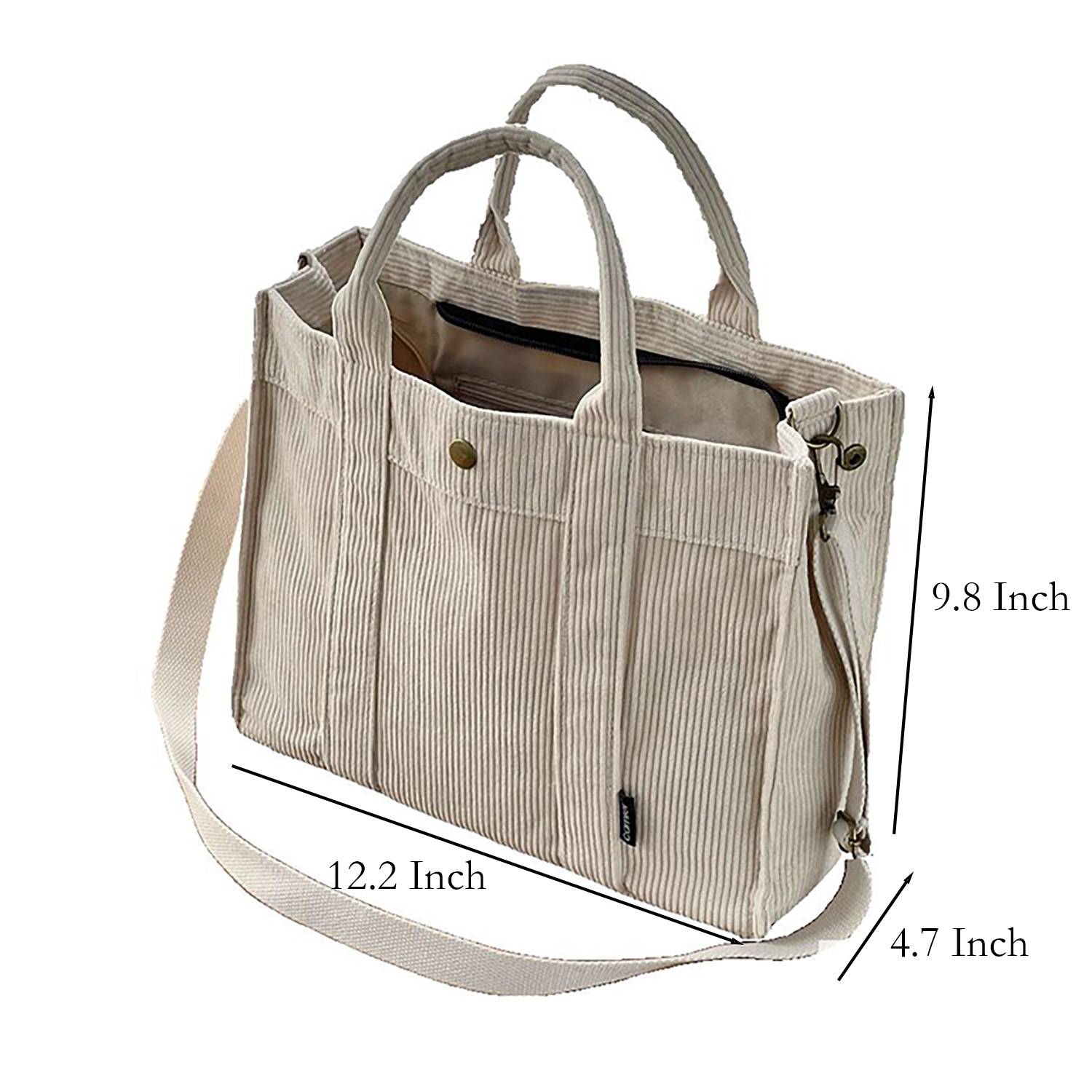 Thickened corduroy handbag 2