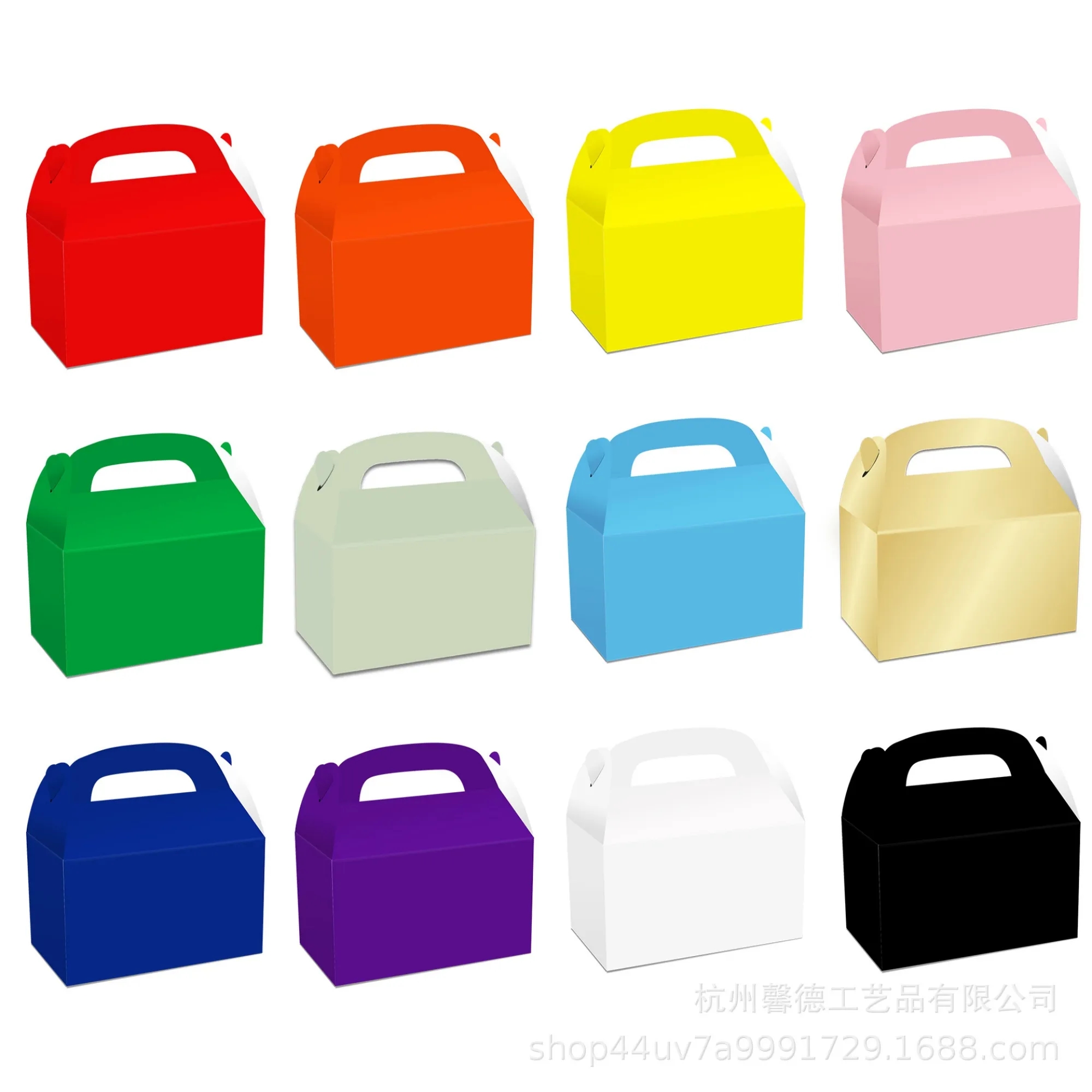 Solid Color Portable Storage Paper Box 12