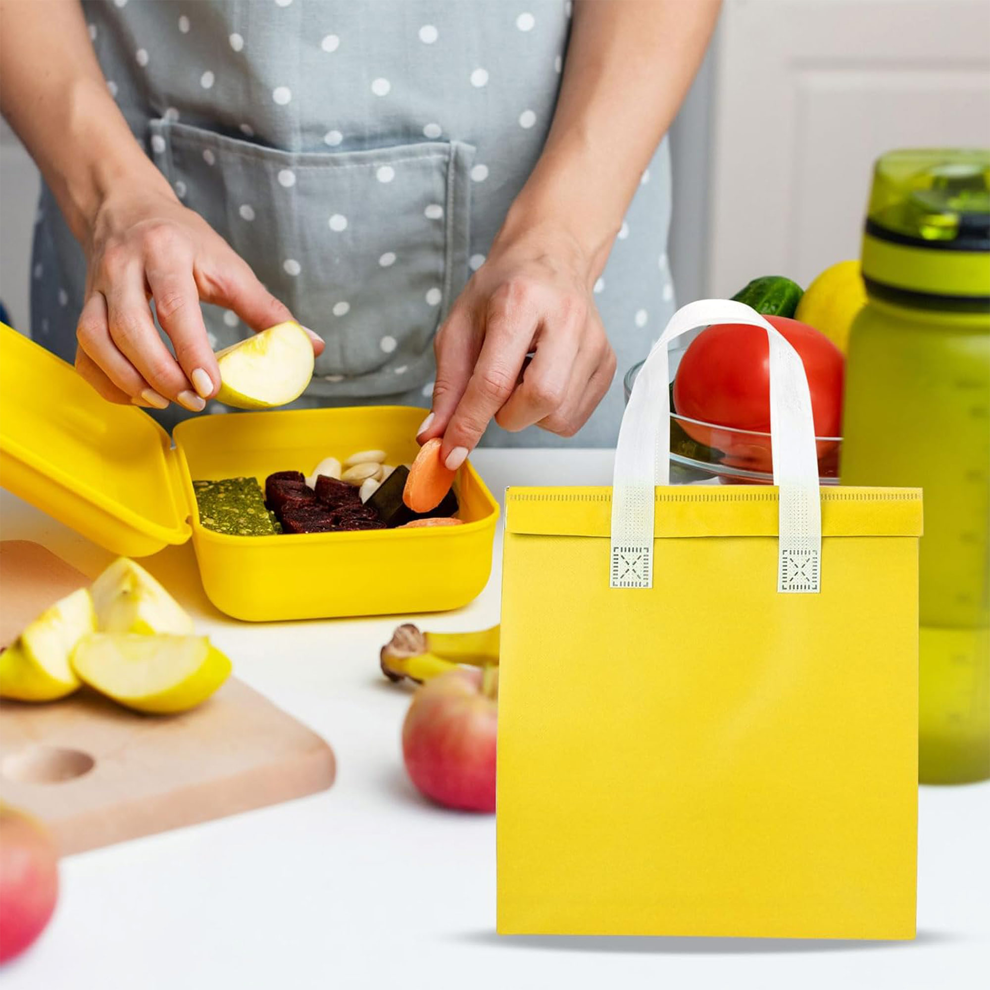 Disposable Insulated Takeout Bags Self sealing Bags Tote Bags 6