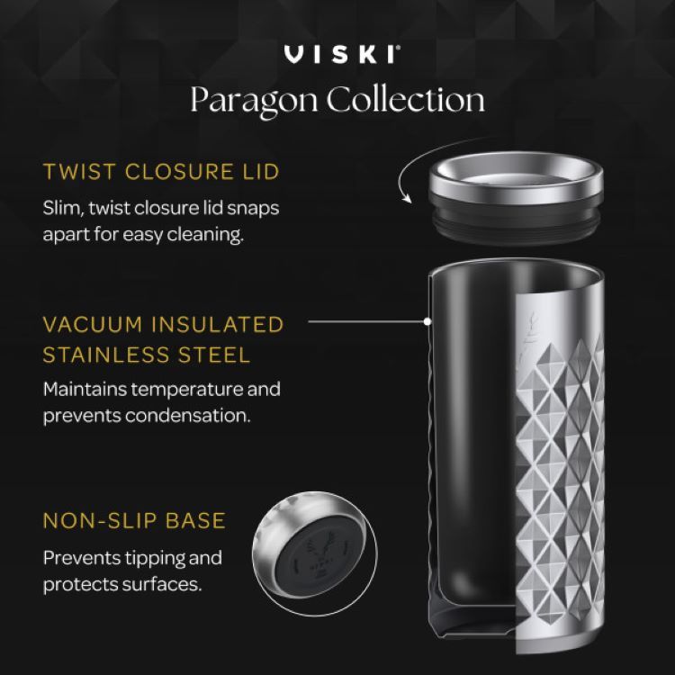 Viski® Paragon Stainless Steel Highball Tumbler 8